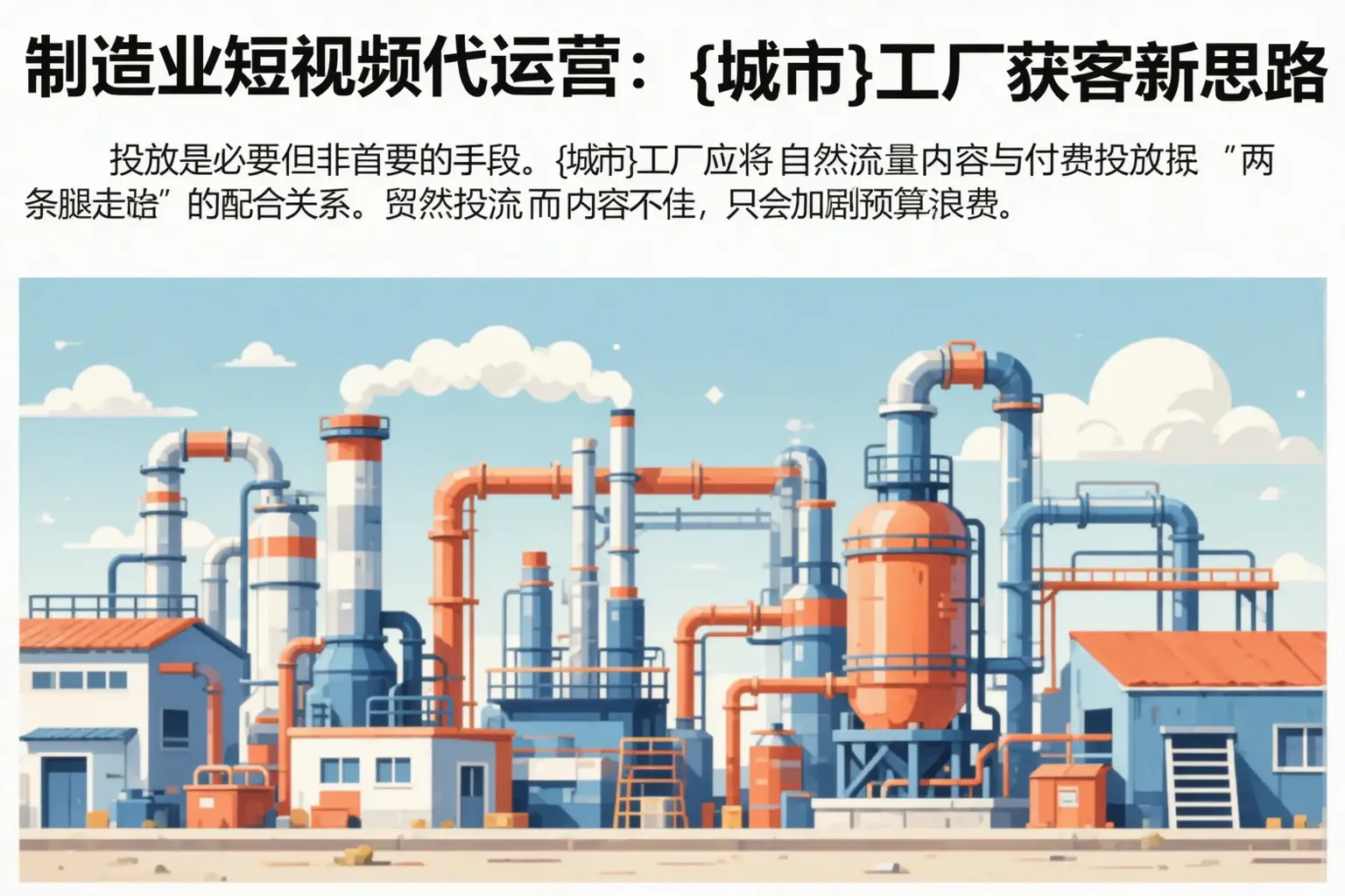 制造业短视频代运营：民乐工厂获客新思路